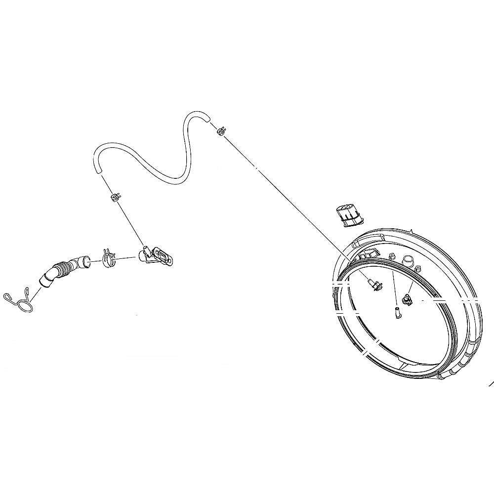 Photo of Samsung Part #dc97-17041B, Washer Door Boot | 18.70 x 19.69 x 3.94 from Repair Parts Direct
