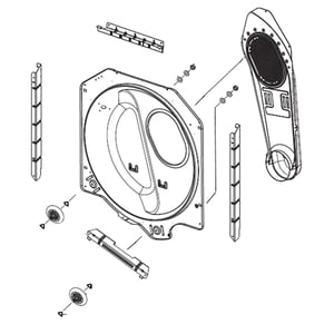 Dryer Drum Rear Cover DC97-17076A