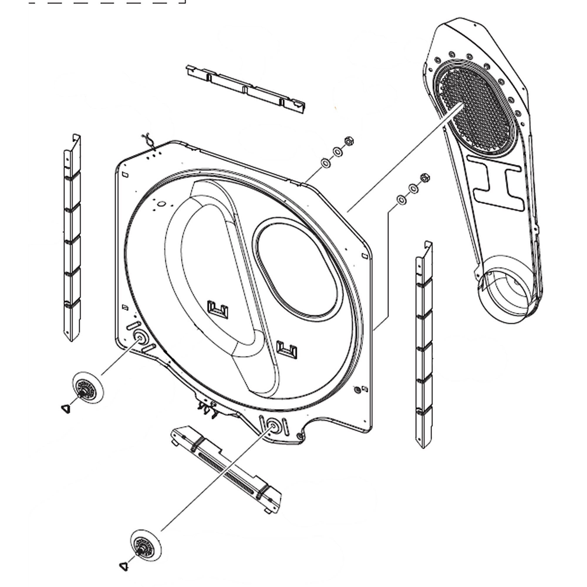Samsung Part #dc97-17076Z, Dryer Bulkhead Assembly