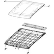 Samsung Washer Lid Assembly for Samsung WA40J3000AW/A2-00 - Part DC97-17133B