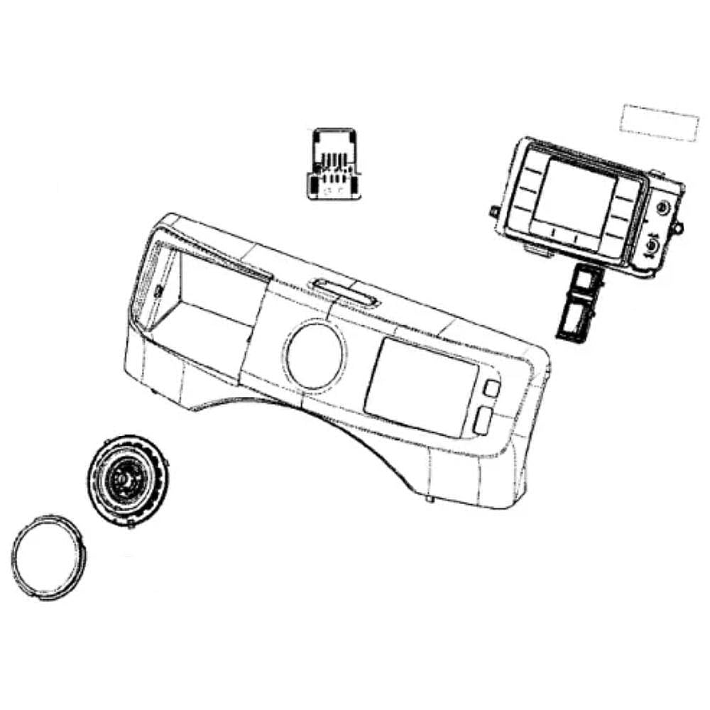 Part #dc97-18088T, Samsung Washer Control Panel Assembly (Replaces Dc97-19654A) / 27.24 x 9.45 x 4.92