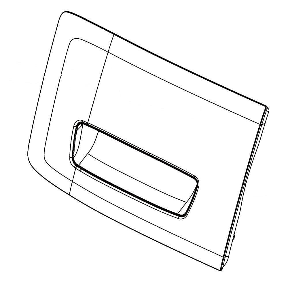 Part #dc97-18104B, Washer Dispenser Drawer Handle / 9.00 x 7.50 x 7.50