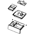 Washer Dispenser Drawer Assembly for Samsung WA48J7700AW/A2-02 - Part DC97-18119A