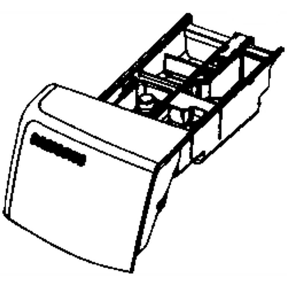 Part #dc97-18142C, Washer Dispenser Drawer Assembly / 17.24 x 11.18 x 6.46