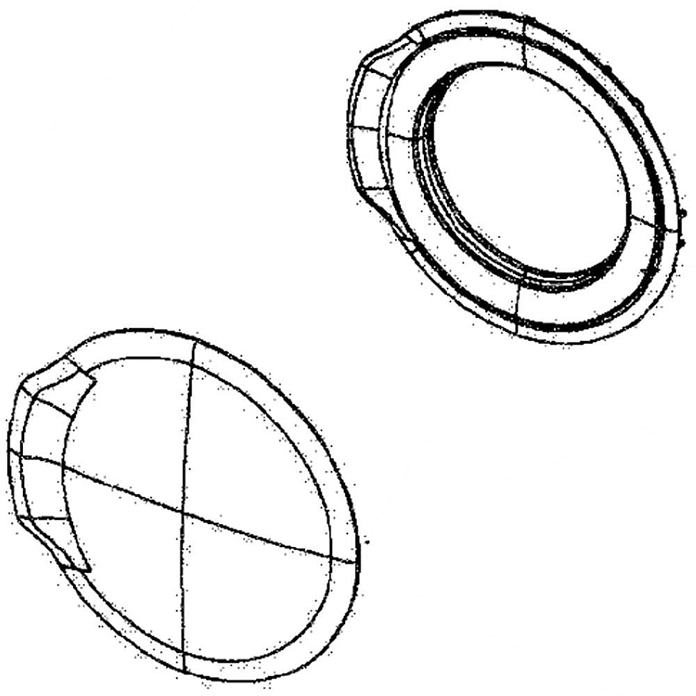 Part #dc97-18262A, Dryer Door Outer Panel