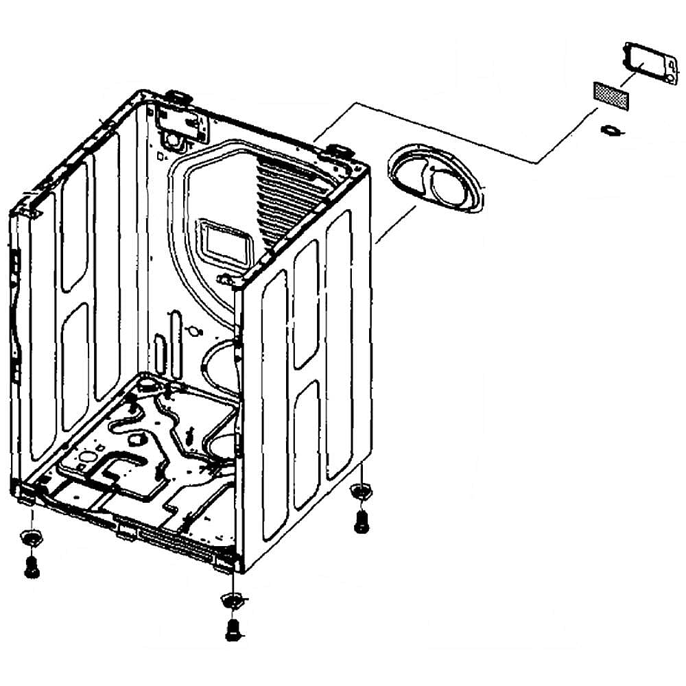 Part #dc97-18277A, Samsung Frame / 30.00 x 30.00 x 38.00