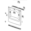 Dryer Front Panel Assembly for Samsung DVG52M8650V/A3-00 - Part DC97-18551J