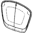 Washer Front Panel Assembly for Samsung WF50K7500AV/A2-11 - Part DC97-18977E