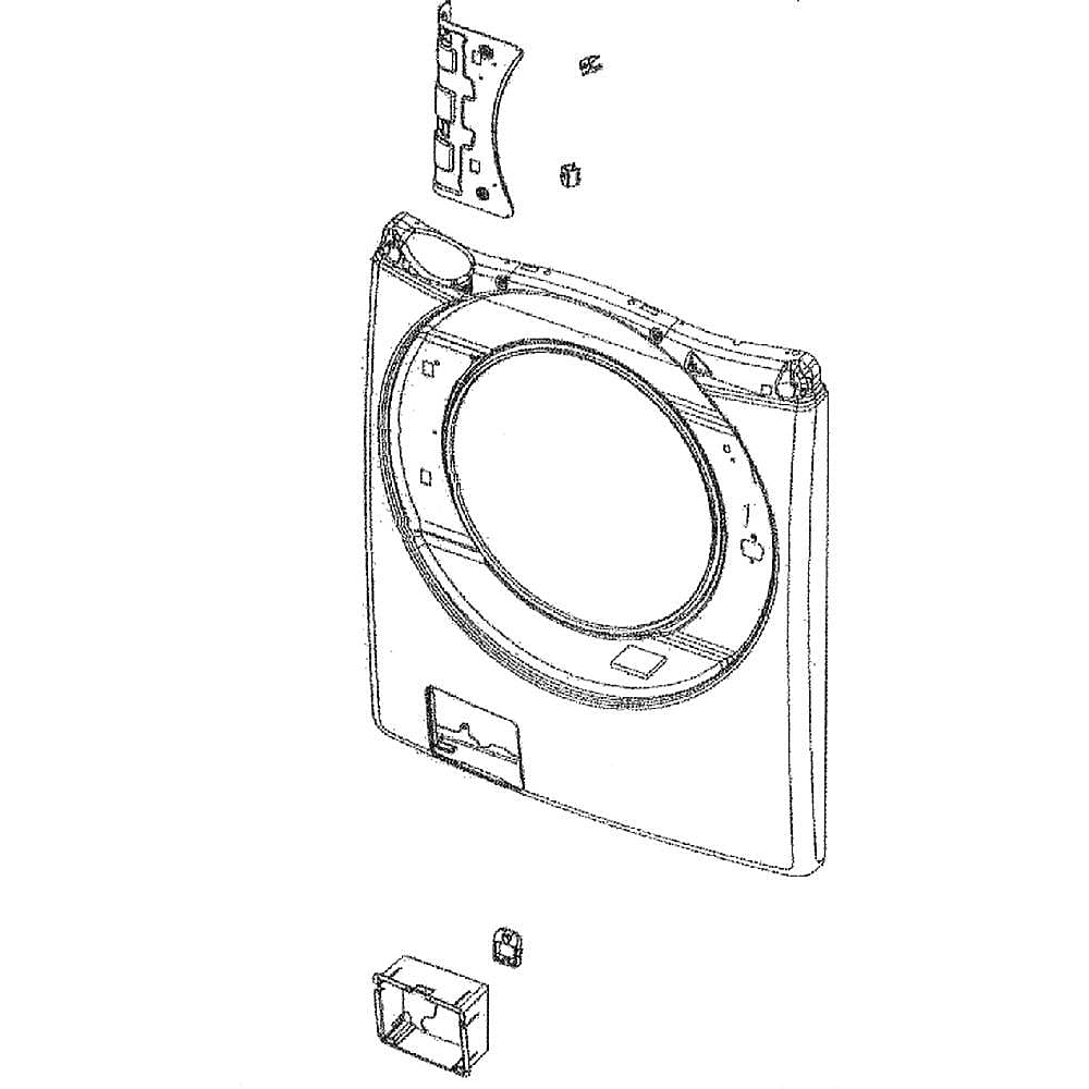 Part #dc97-18977K, Washer Front Panel Assembly