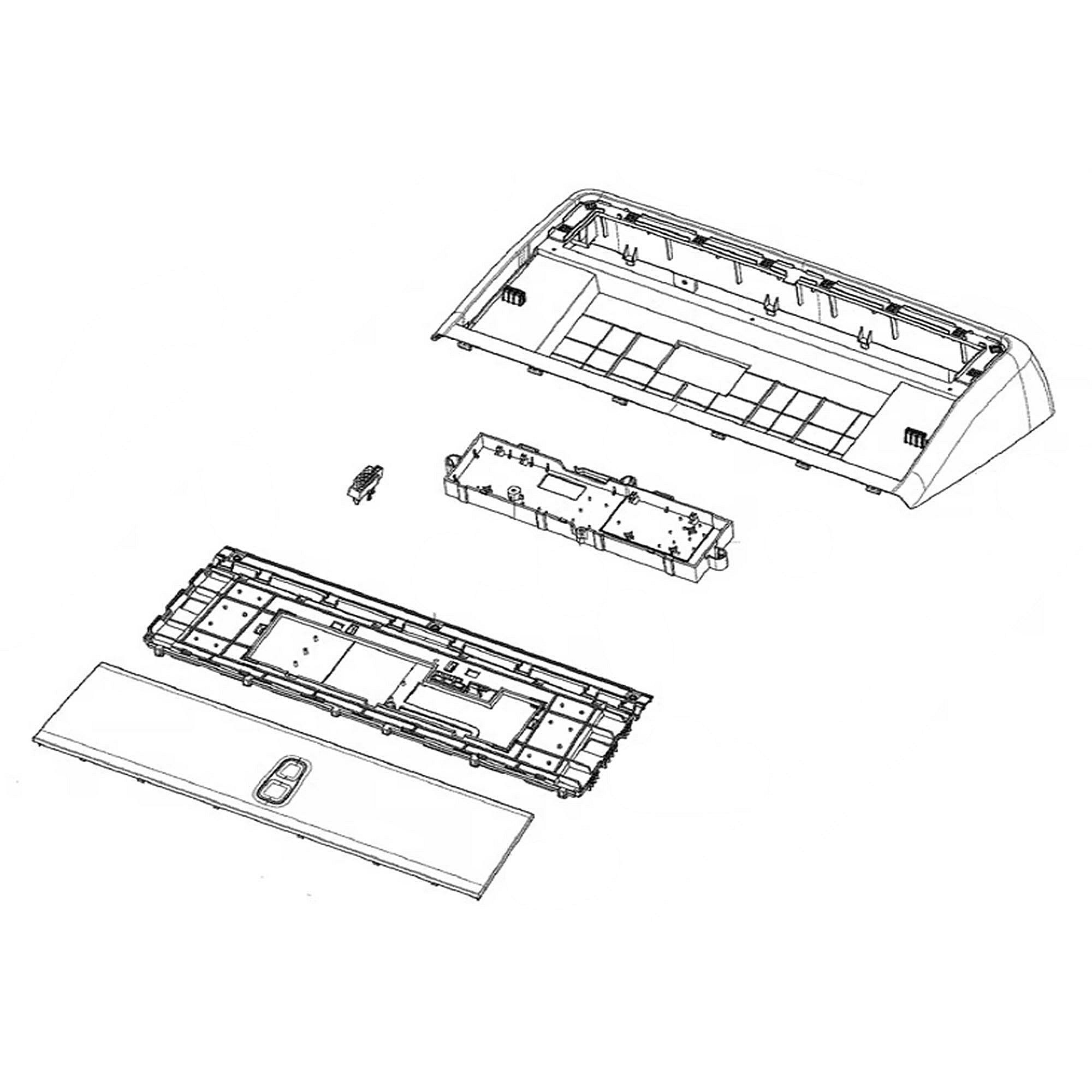 Part #dc97-19206B, Dryer Control Panel Assembly