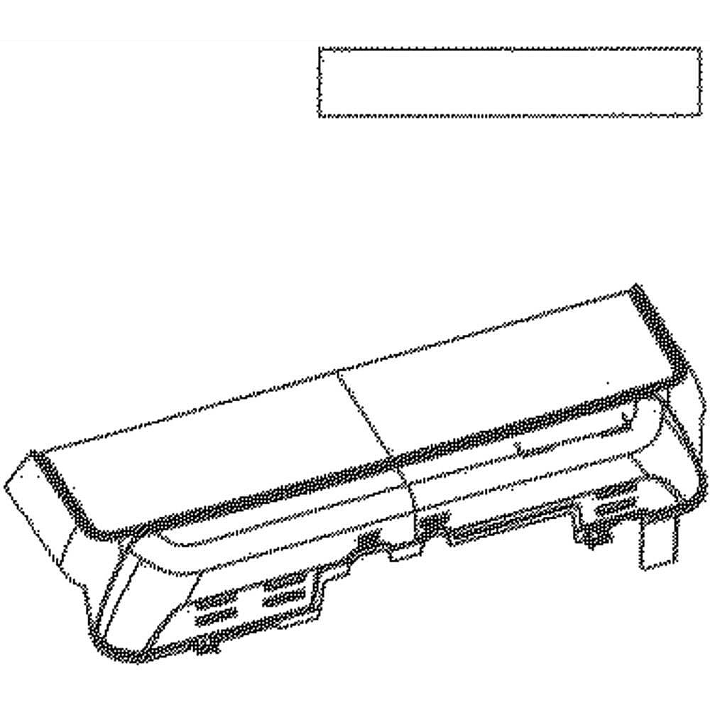 Part #dc97-19285C, Samsung Washer Top Panel Rear Cover