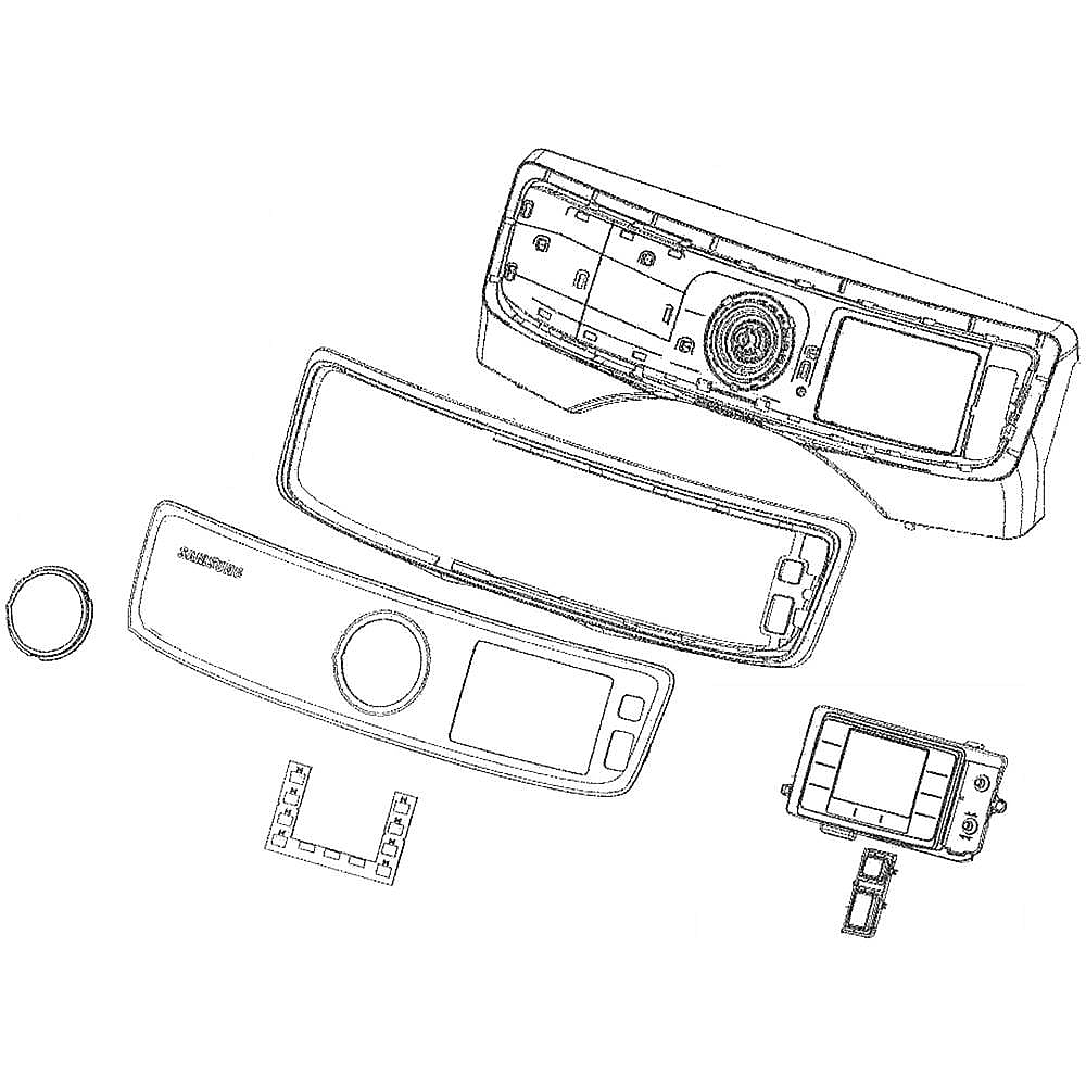 Part #dc97-19327C, Samsung Dryer Control Panel Assembly