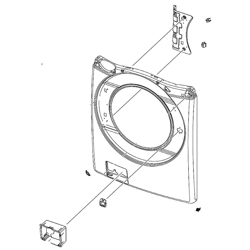 Samsung Part #dc97-19527A, Frame Fron