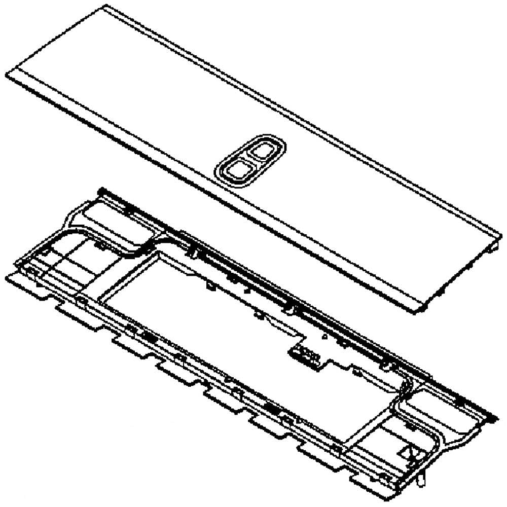 Part #dc97-19576Q, Samsung Washer Control Panel / 25.20 x 9.45 x 8.27