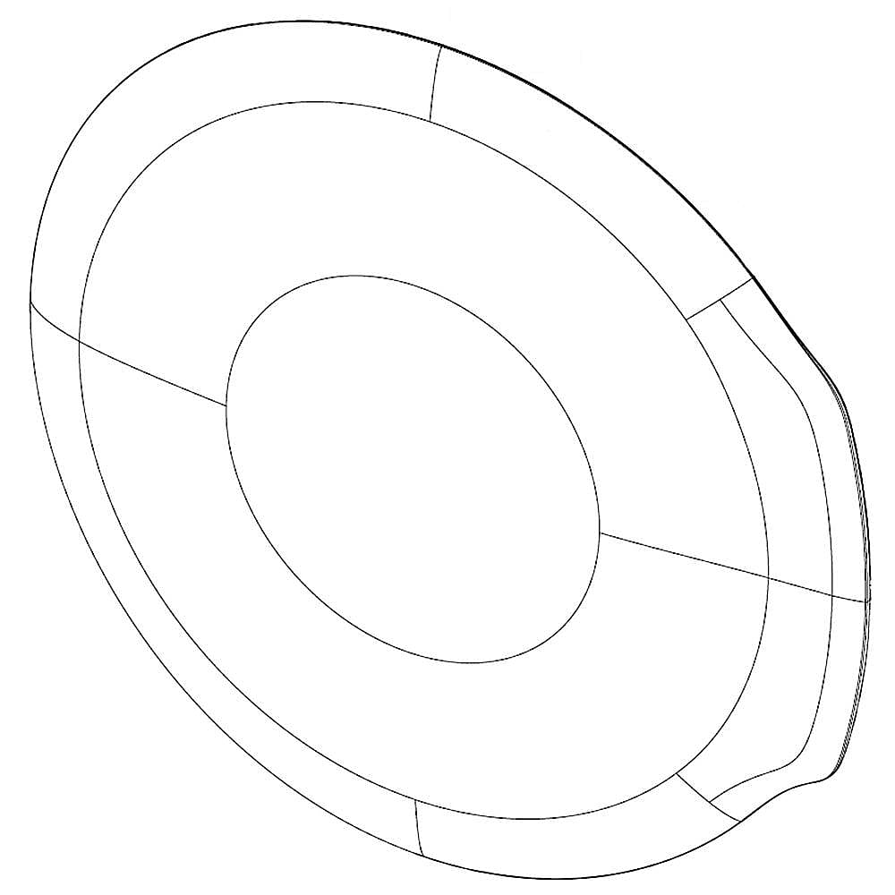 Part #dc97-19996A, Washer Door Outer Panel / 25.59 x 24.80 x 2.36