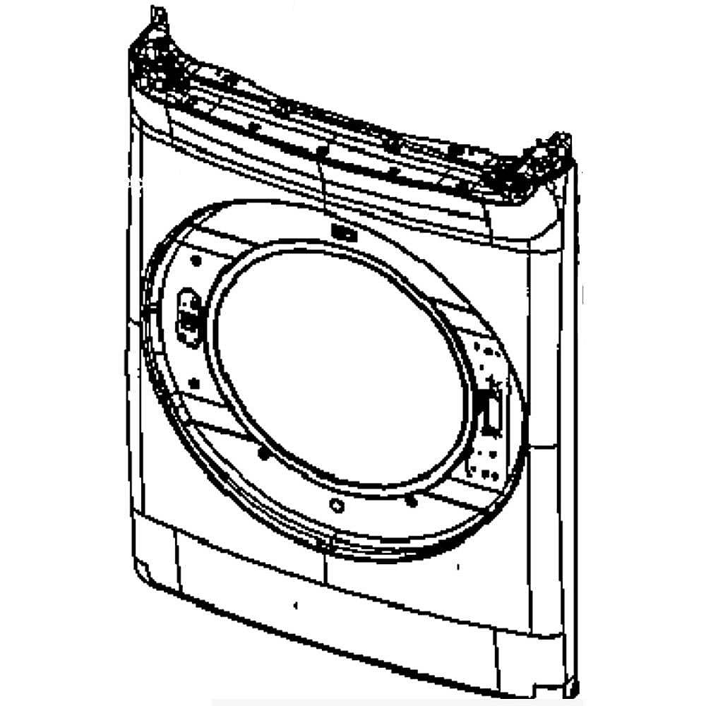 Part #dc97-20011A, Dryer Front Panel Assembly