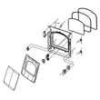 Dryer Door Assembly DC97-20017A