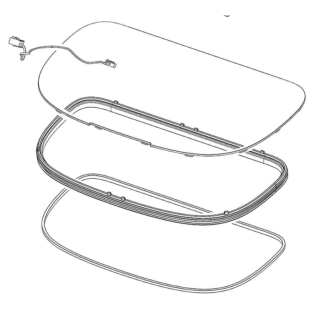 Part #dc97-20029G, Samsung Washer Tub Cover Lid