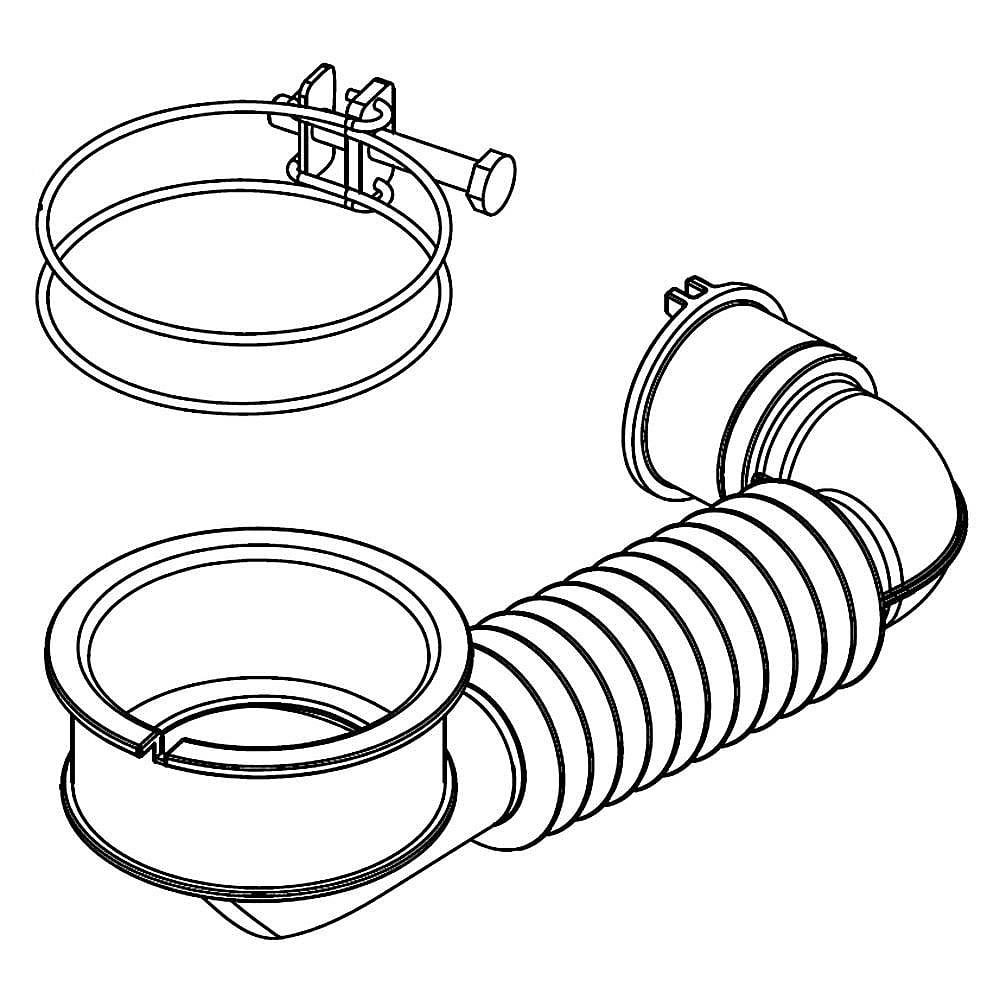 Part #dc97-20038A, Washer Tub-To-Pump Hose / 10.63 x 3.07 x 2.36
