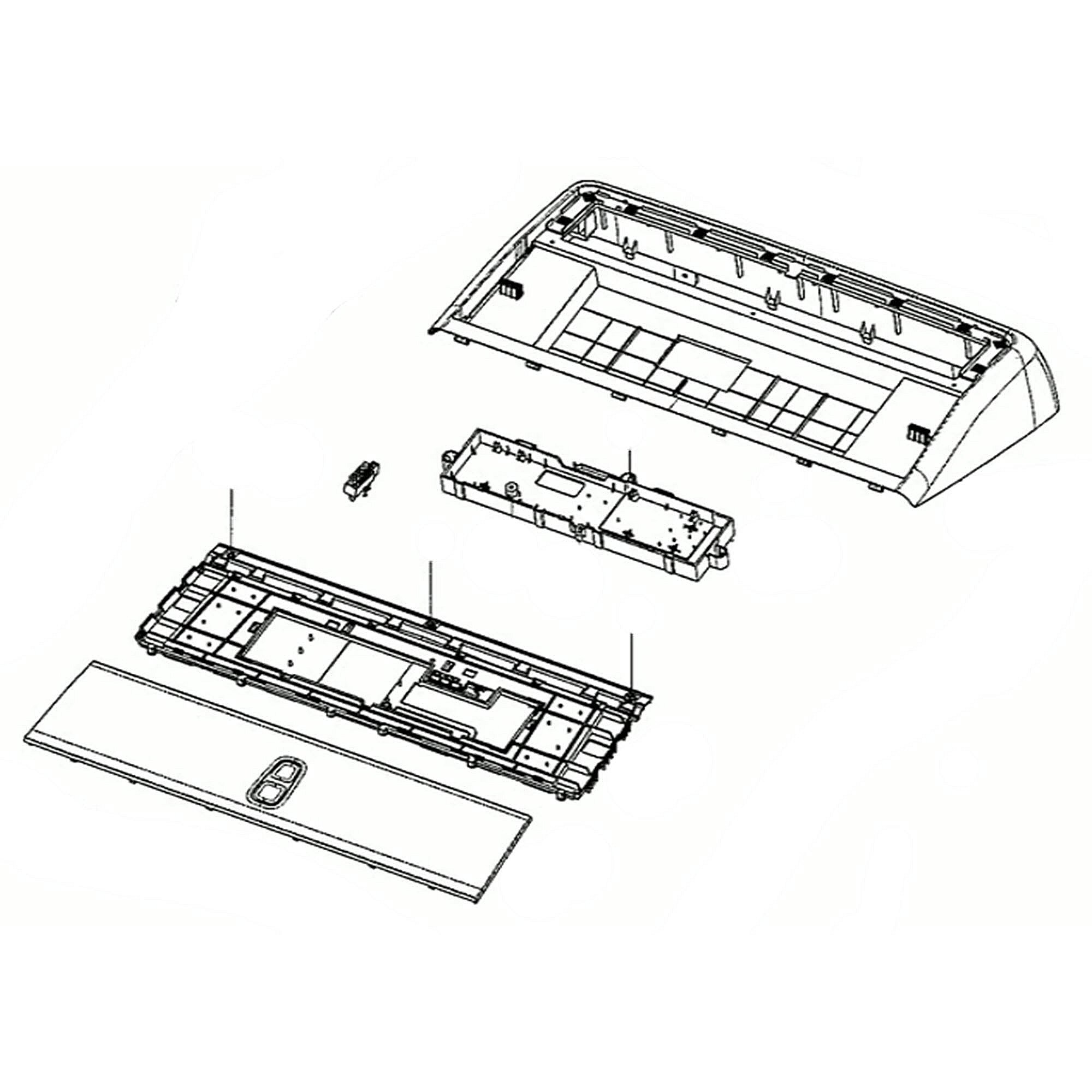 Part #dc97-20082A, Dryer Control Panel Assembly
