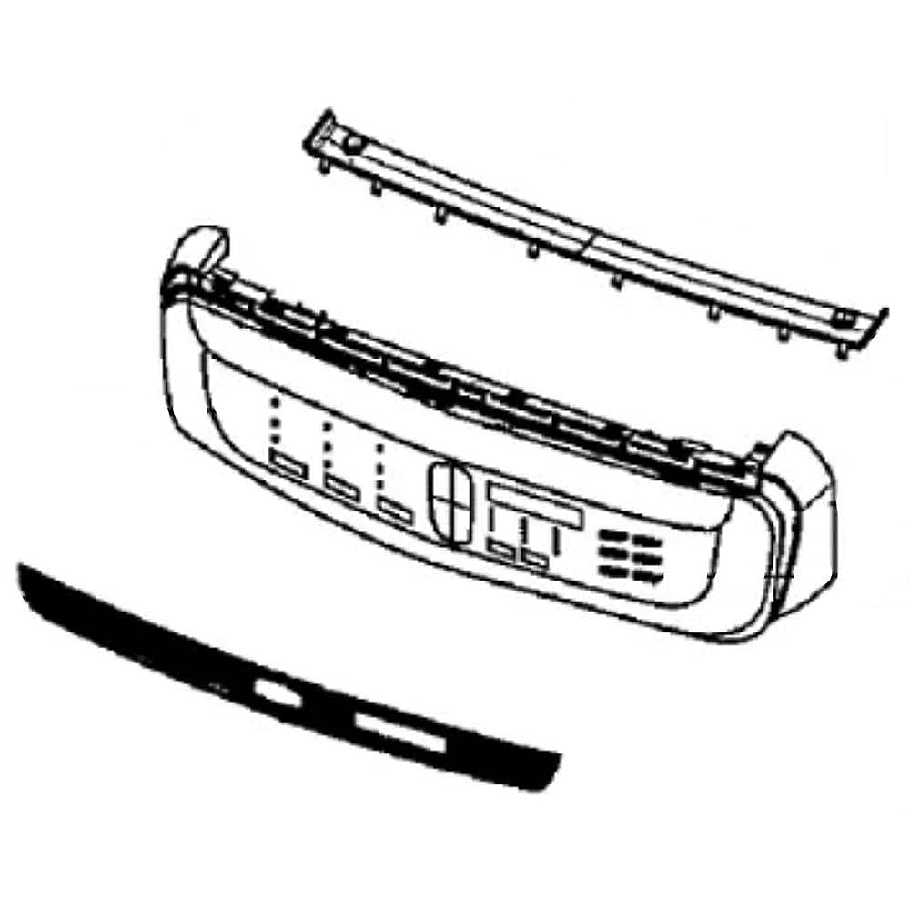Part #dc97-20094A, Samsung Dryer Control Panel / 27.56 x 3.94 x 9.06