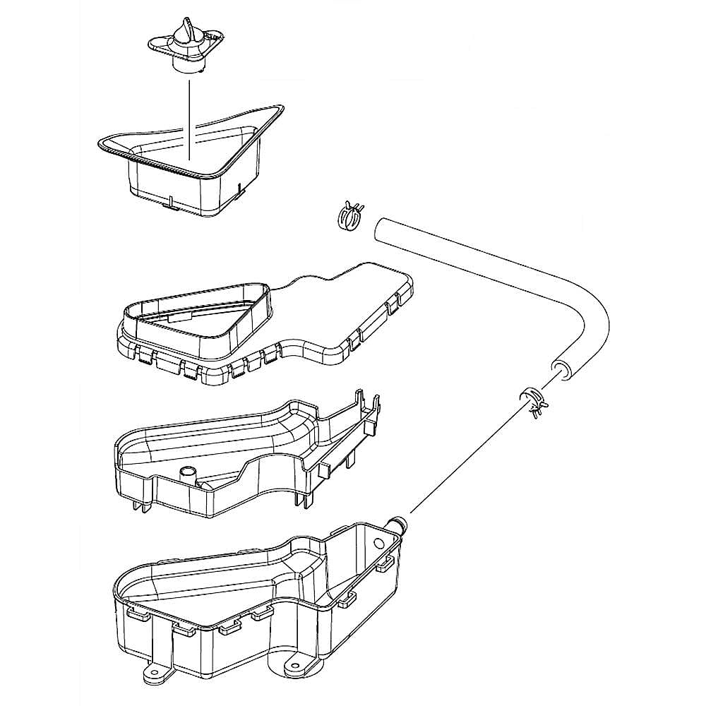 Washer Fabric Softener Dispenser Assembly