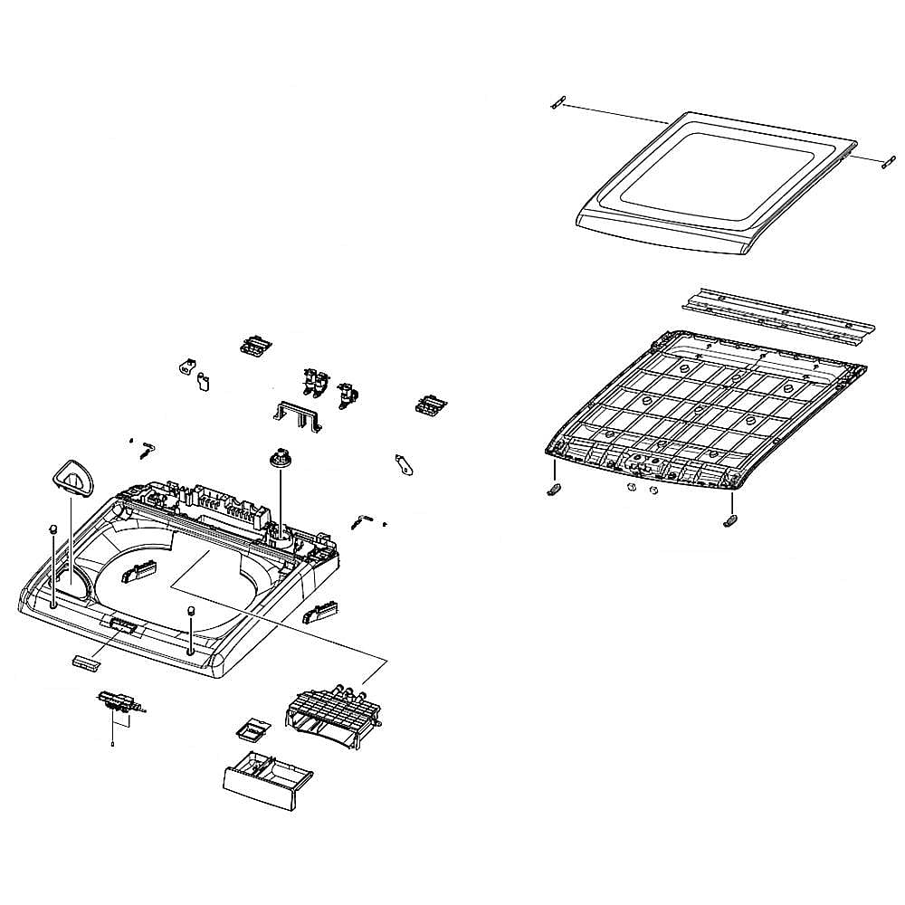 Part #dc97-20481C, Assy Semi Cover Top