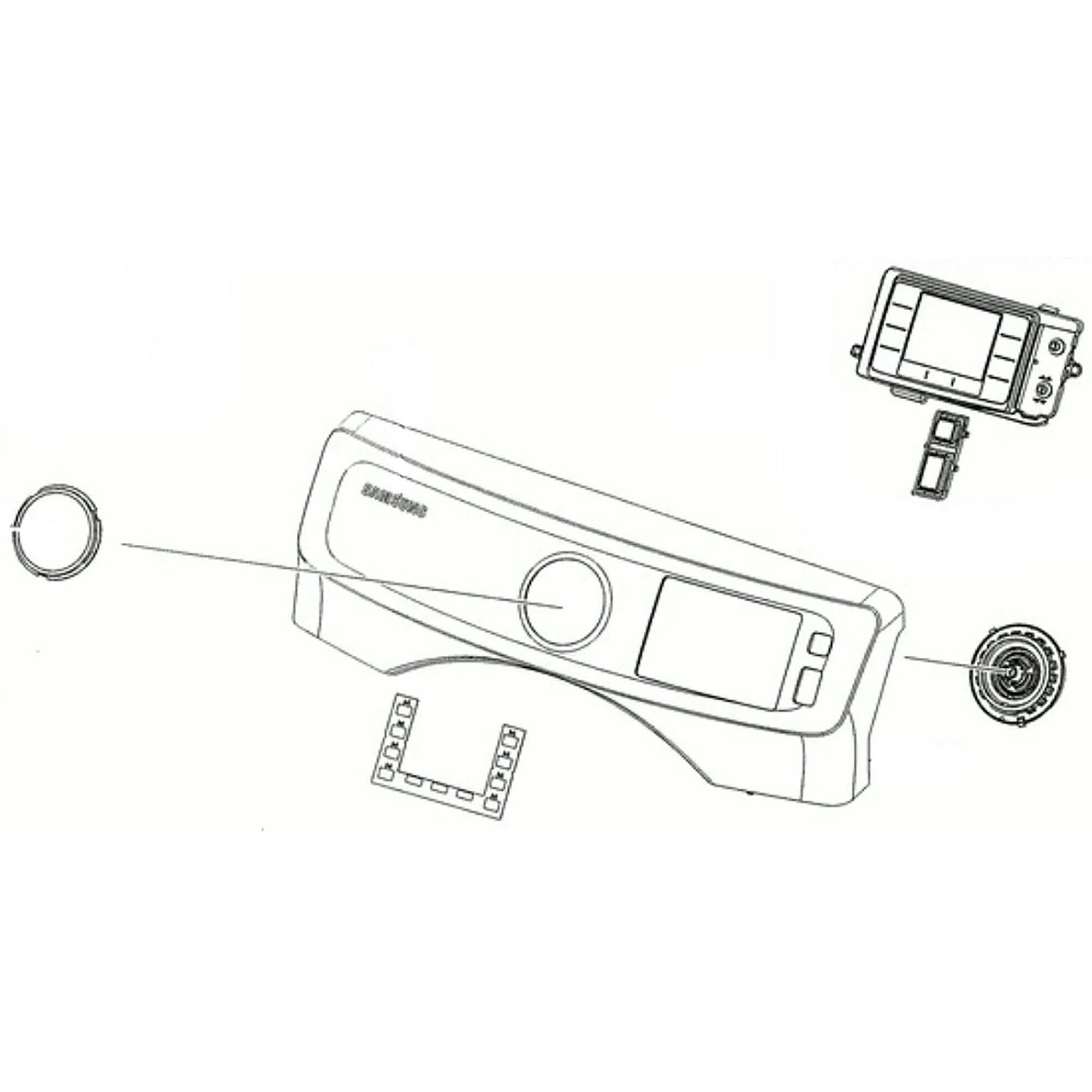 Part #dc97-20813A, Dryer Control Panel Assembly