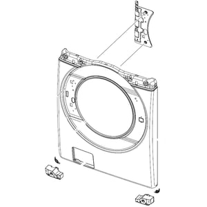 Washer Control Panel Frame DC97-21446A