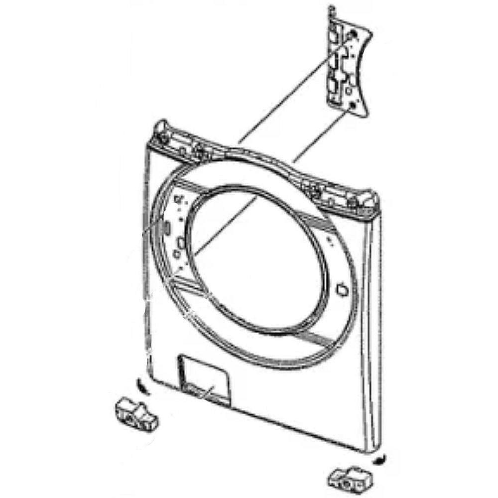 Part #dc97-21446C, Washer Front Panel
