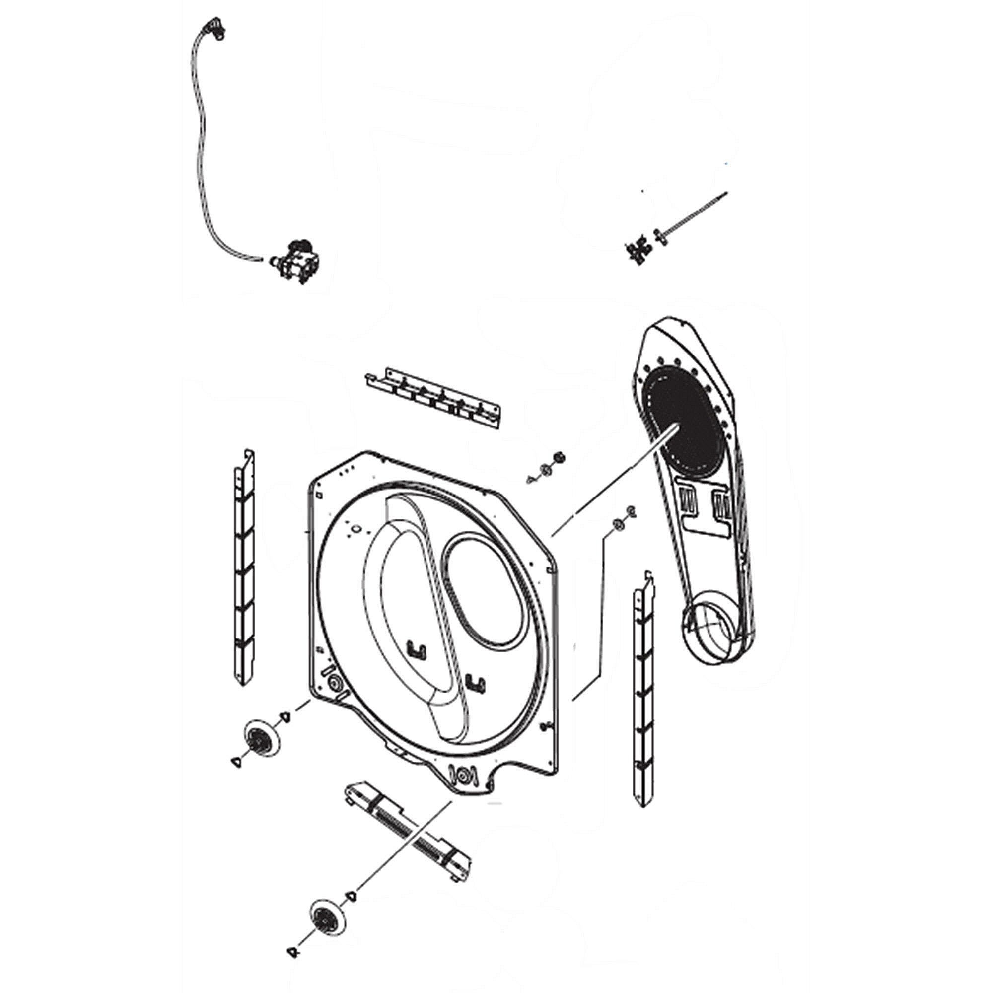 Part #dc97-21492B, Assy Drum Back