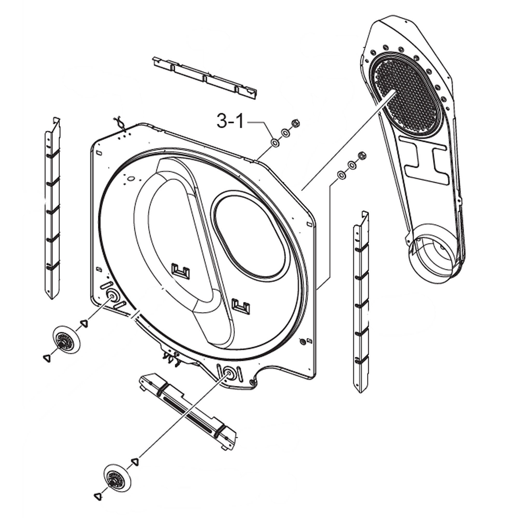 Part #dc97-21492C, Assy Drum Back