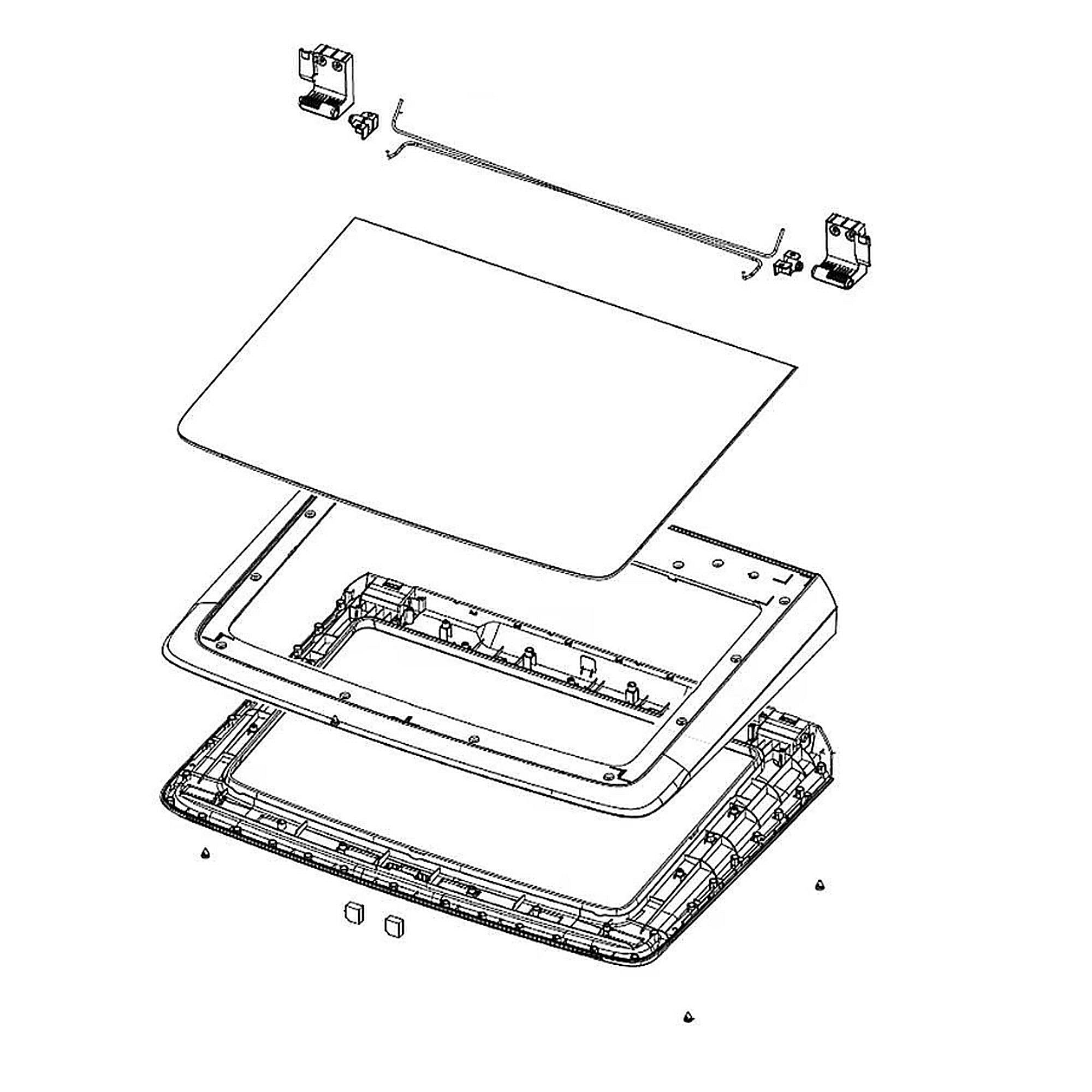 Samsung Part #dc97-21510Z, Washer Lid Assembly