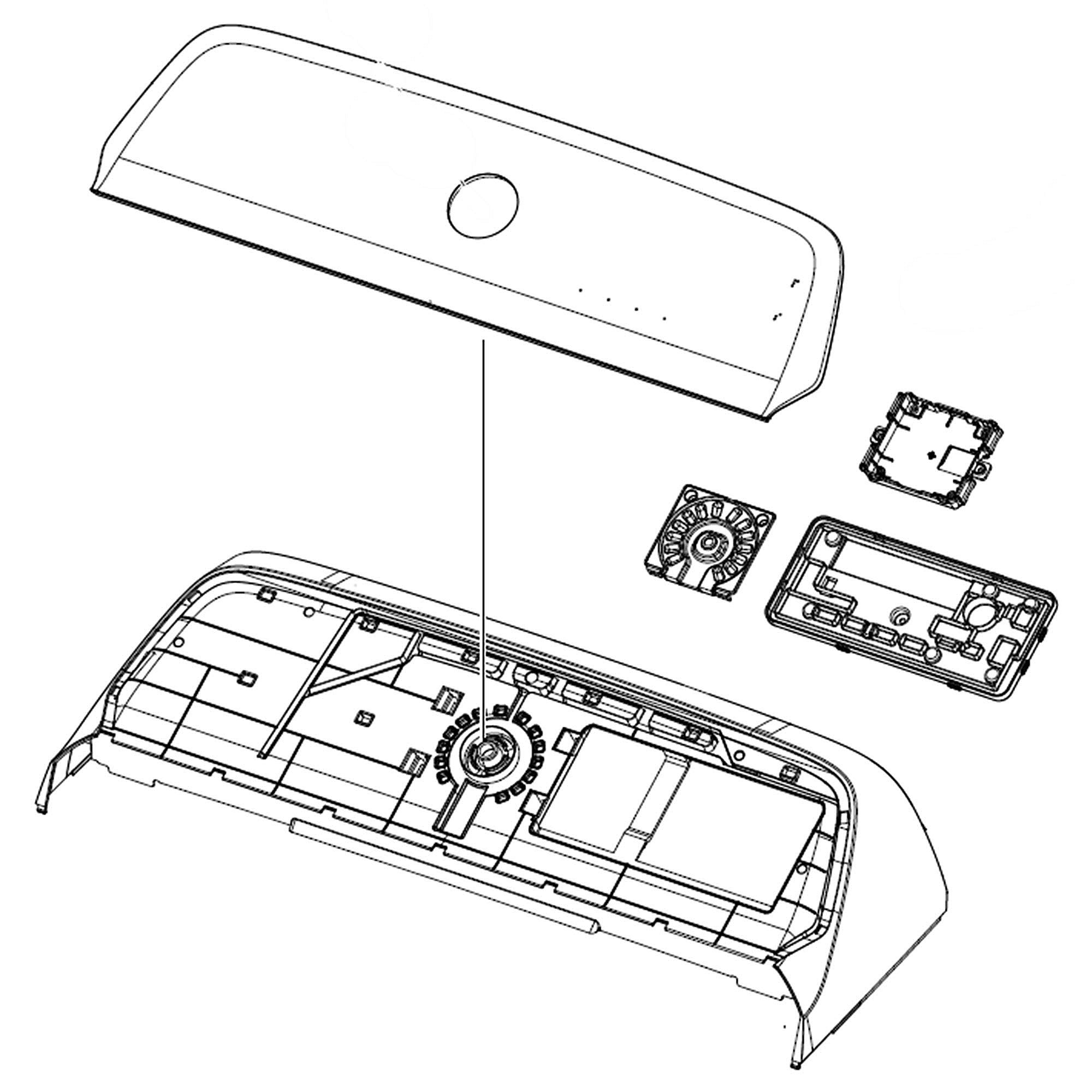 Part #dc97-21544P, Samsung Washer Control Panel Assembly