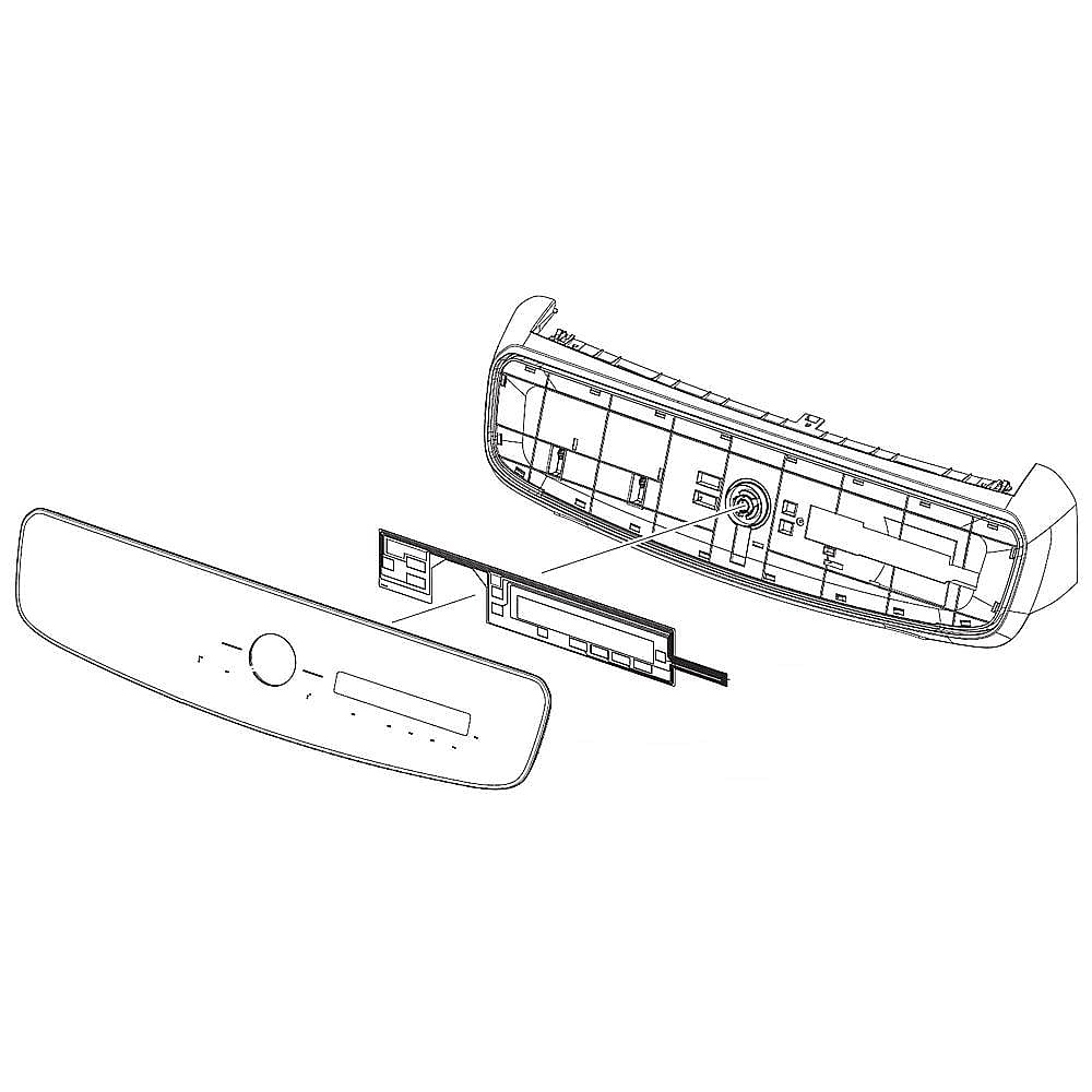Part #dc97-21909B, Samsung Washer Control Panel Assembly