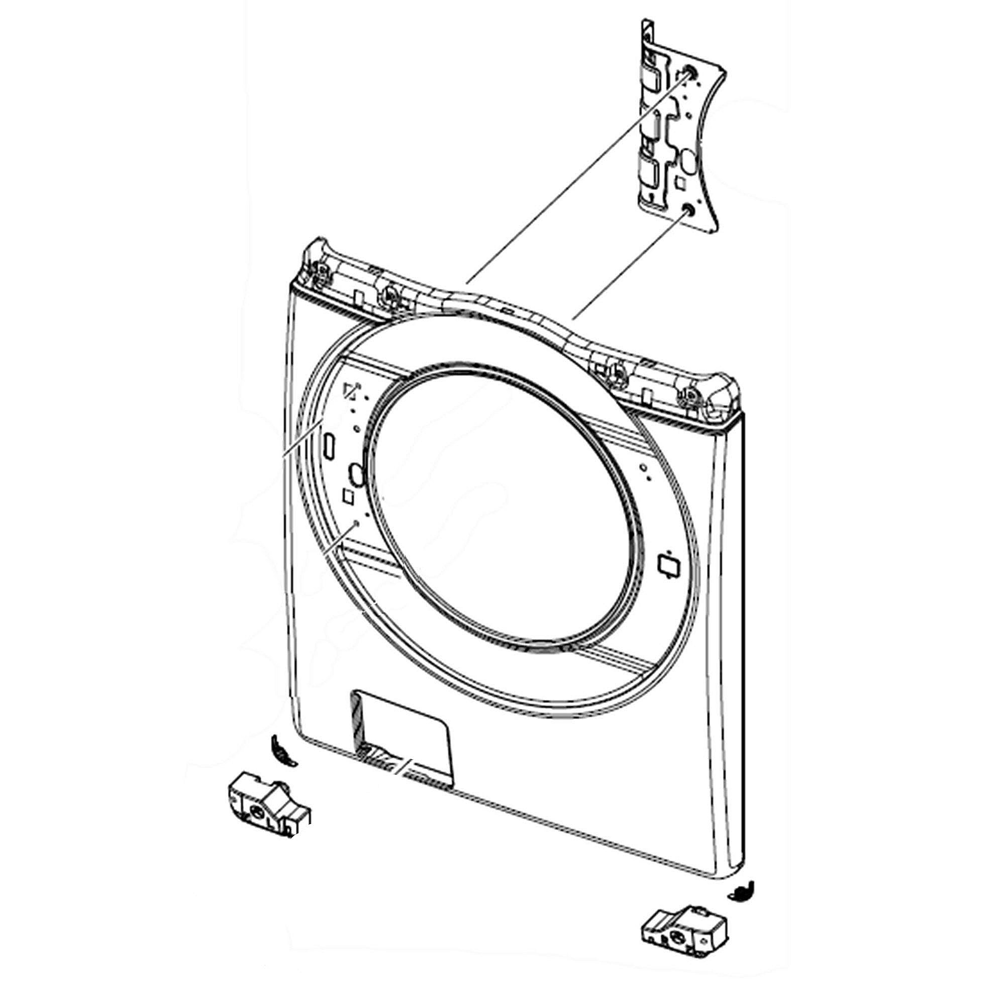 Part #dc97-21929H, Samsung Assembly Frame Front-Module;wf6000T, wf45T600