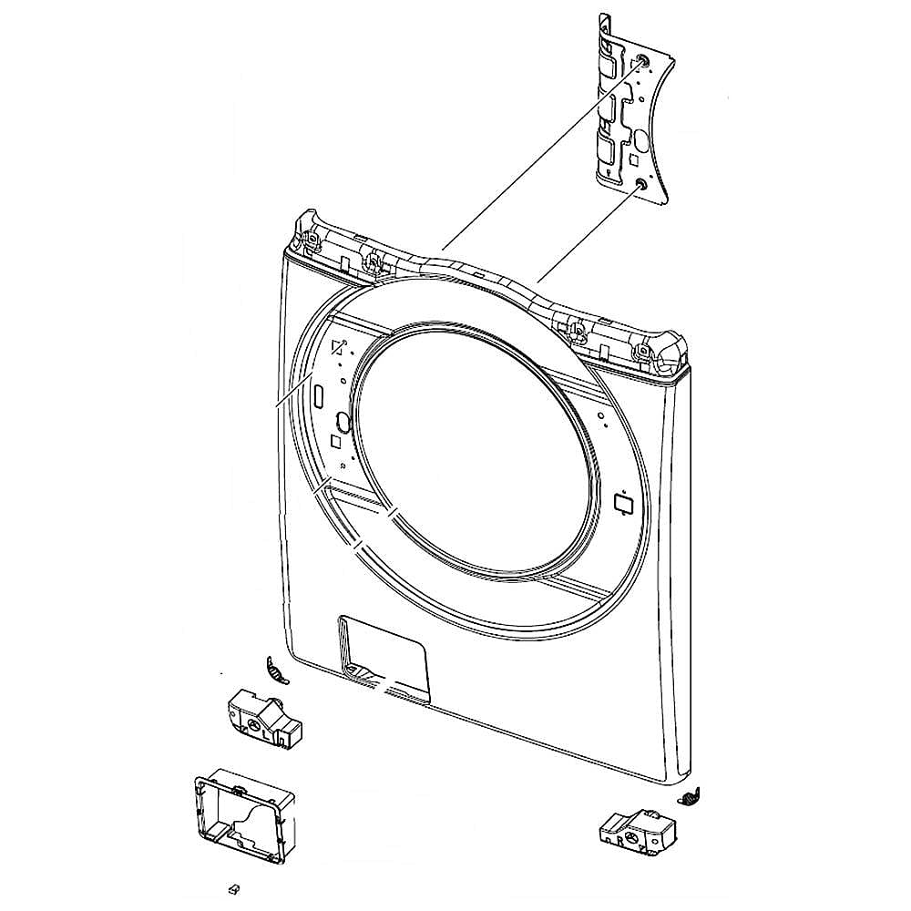 Part #dc97-22197A, Washer Front Panel Assembly