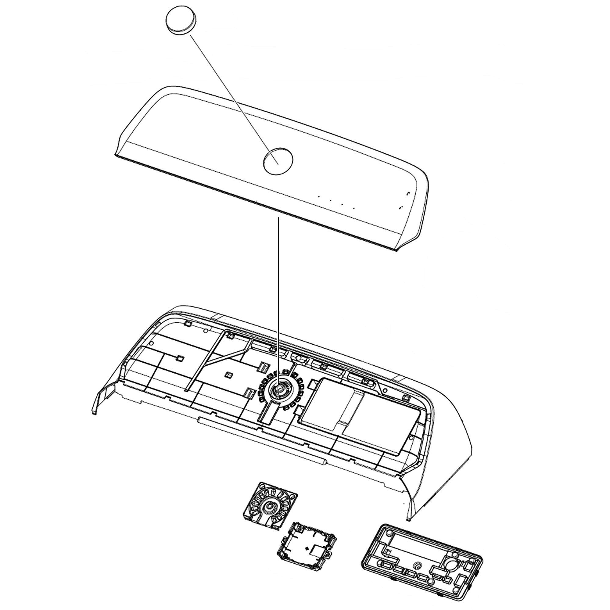 Part #dc97-22830D, Samsung Assembly Panel Control-Module;wa5000A, black