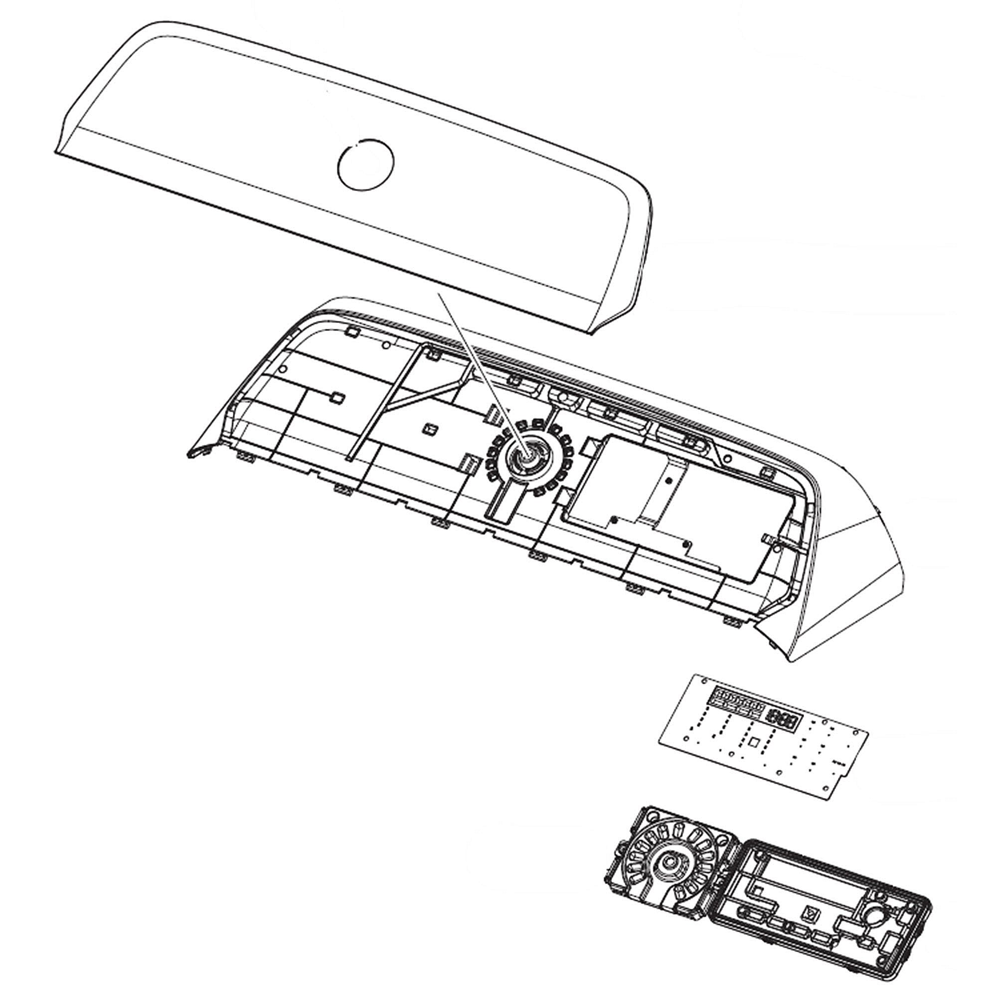 Photo of Samsung Part #dc97-22929G, Assembly Panel Control;dv7000A, dve52A5500C/a from Repair Parts Direct