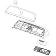 Samsung Assy Panel Control for Samsung DVE52A5500V/A3-00 - Part DC97-22929H