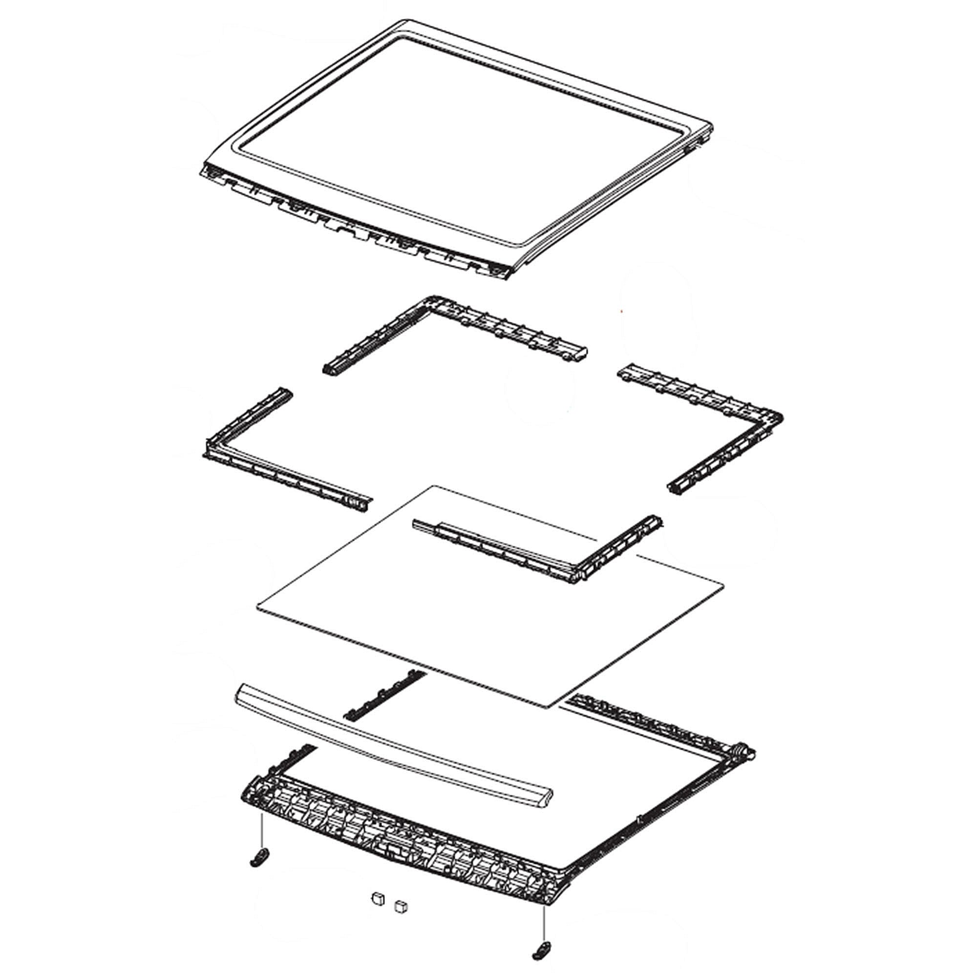 Part #dc97-22955C, Washer Lid Assembly (Replaces Dc97-16959Z)