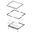 Washer Lid Assembly for Samsung WA44A3205AW/A4-00 - Part DC97-22955C