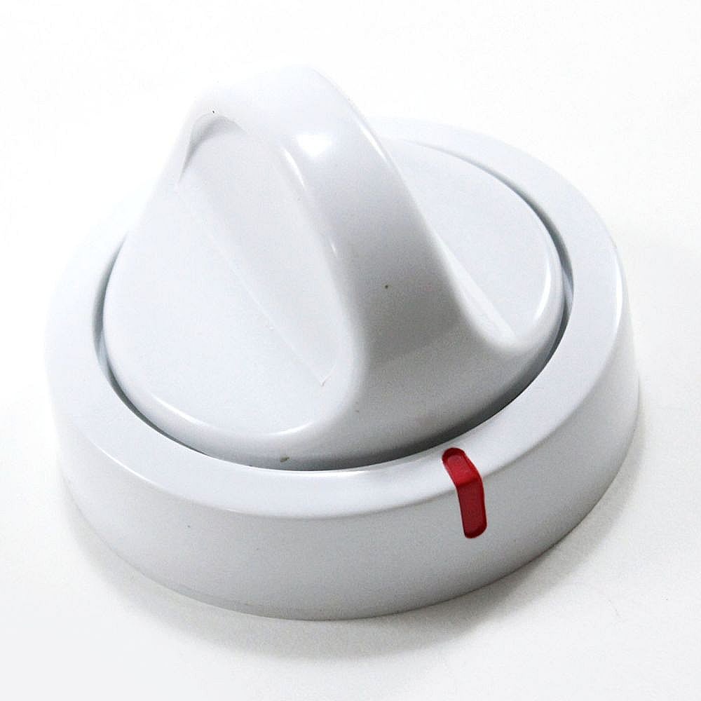 Gibson Part #131264903, Dryer Timer Knob (White) | 2.25 x 2.25 x 1.55