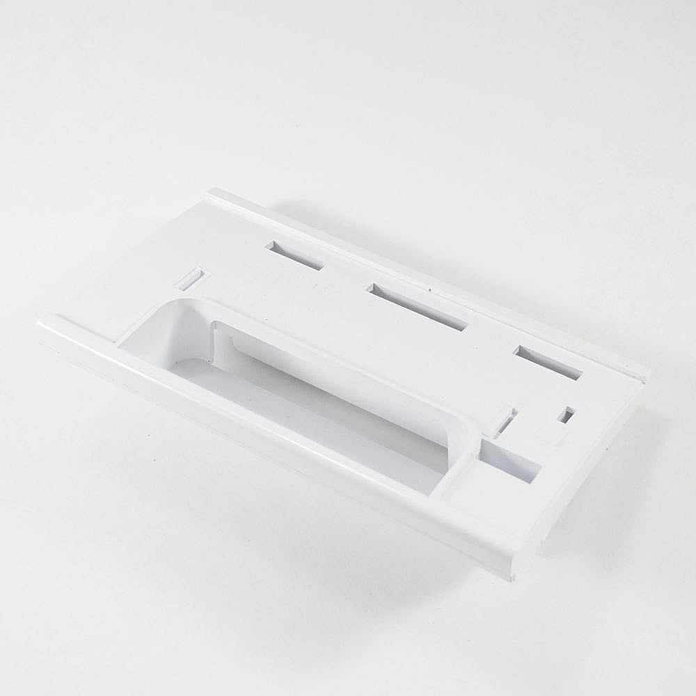 Part #131689600, Washer Dispenser Drawer Handle (White) / 8.10 x 4.45 x 2.35