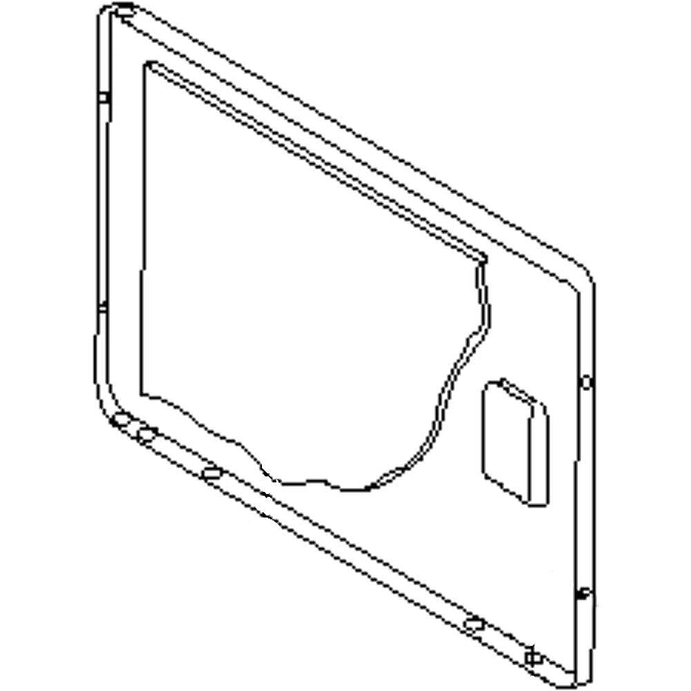 Gibson Part #131789303, Dryer Door Outer Panel | 22.00 x 16.00 x 0.60