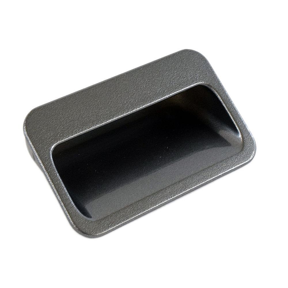 Part #131789404, Dryer Door Handle (Titanium) / 4.15 x 4.00 x 1.40