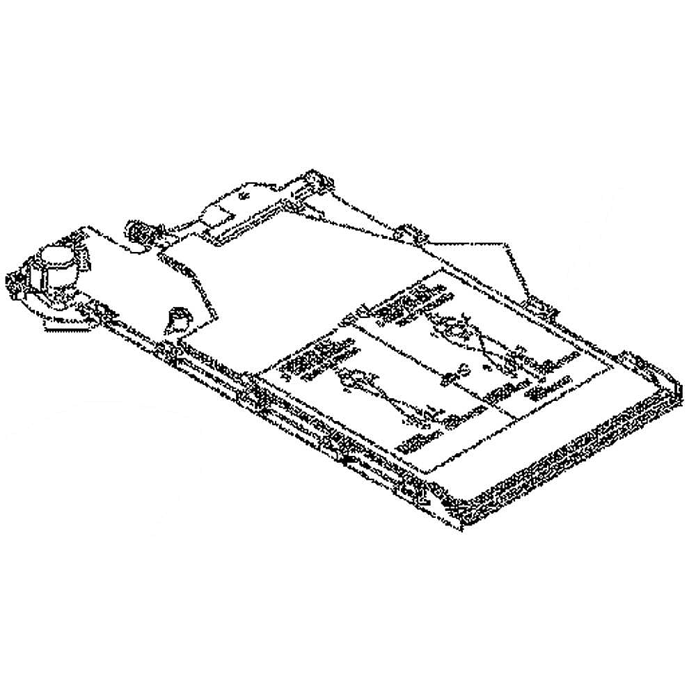 Part #132507112, Washer Dispenser Drawer Hot Water Distributor / 14.85 x 9.35 x 2.70