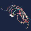 Dryer Wire Harness for Frigidaire FERB6600ES0 - Part 134109600