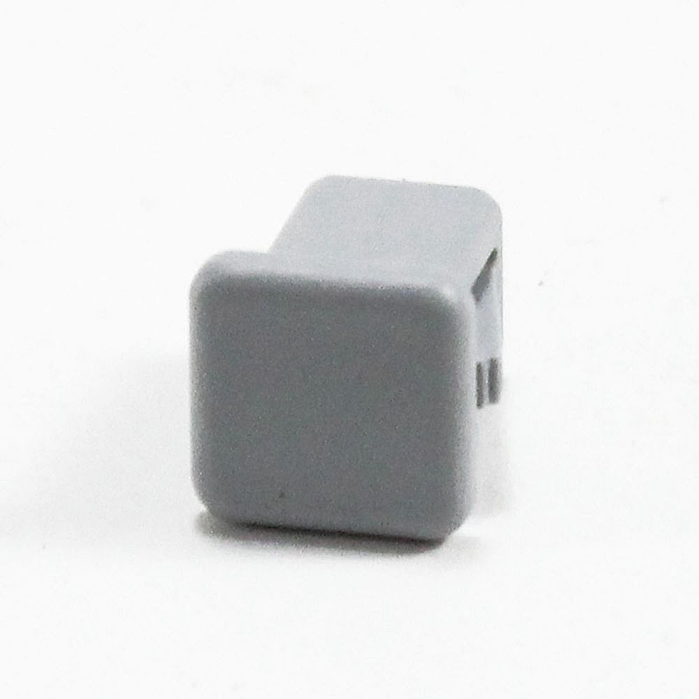 Kenmore Part #134417500, Dryer Door Hinge Rectangular Hole Plug (White) | 0.45 x 0.30 x 0.30