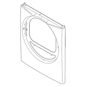 Dryer Front Panel (red) 134696640